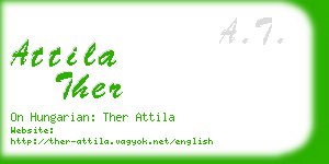 attila ther business card